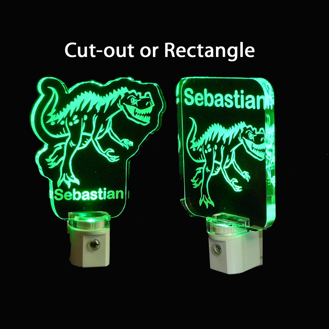 Kids Personalized Dinosaur LED Night Light Lamp